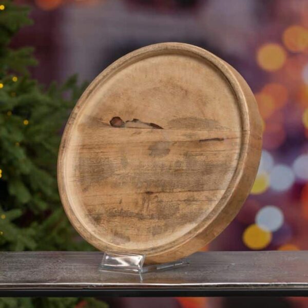 Deko Holz Teller rund