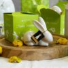 Geschenkschachtel Hase Fabrio schlafend