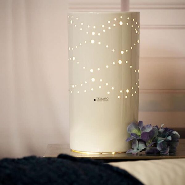 Lampe Lichtsäule Separio weiß-creme