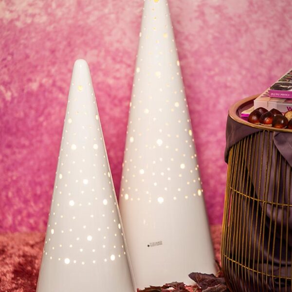 Lampe Losone weiß creme