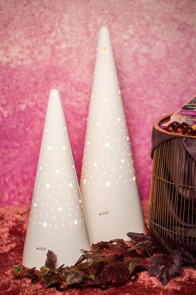 Lampe Losone weiß creme