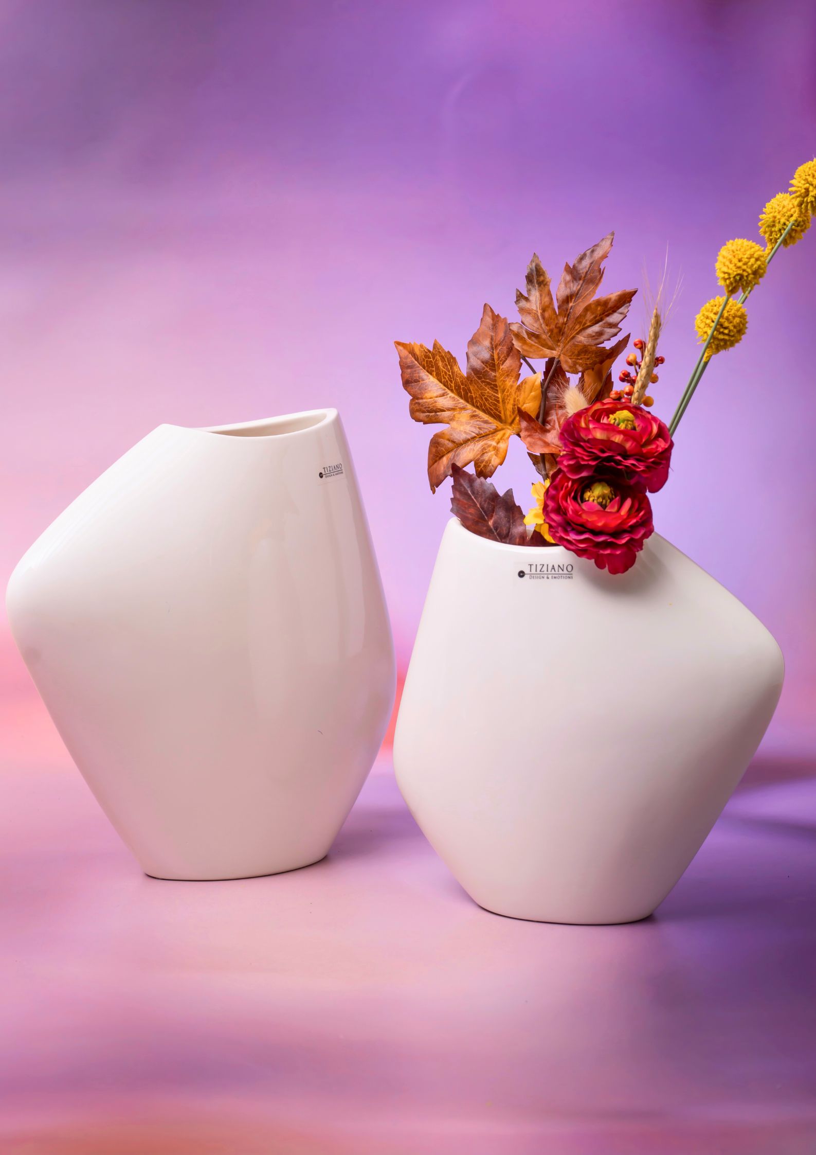 Vase Ciardes hoch creme