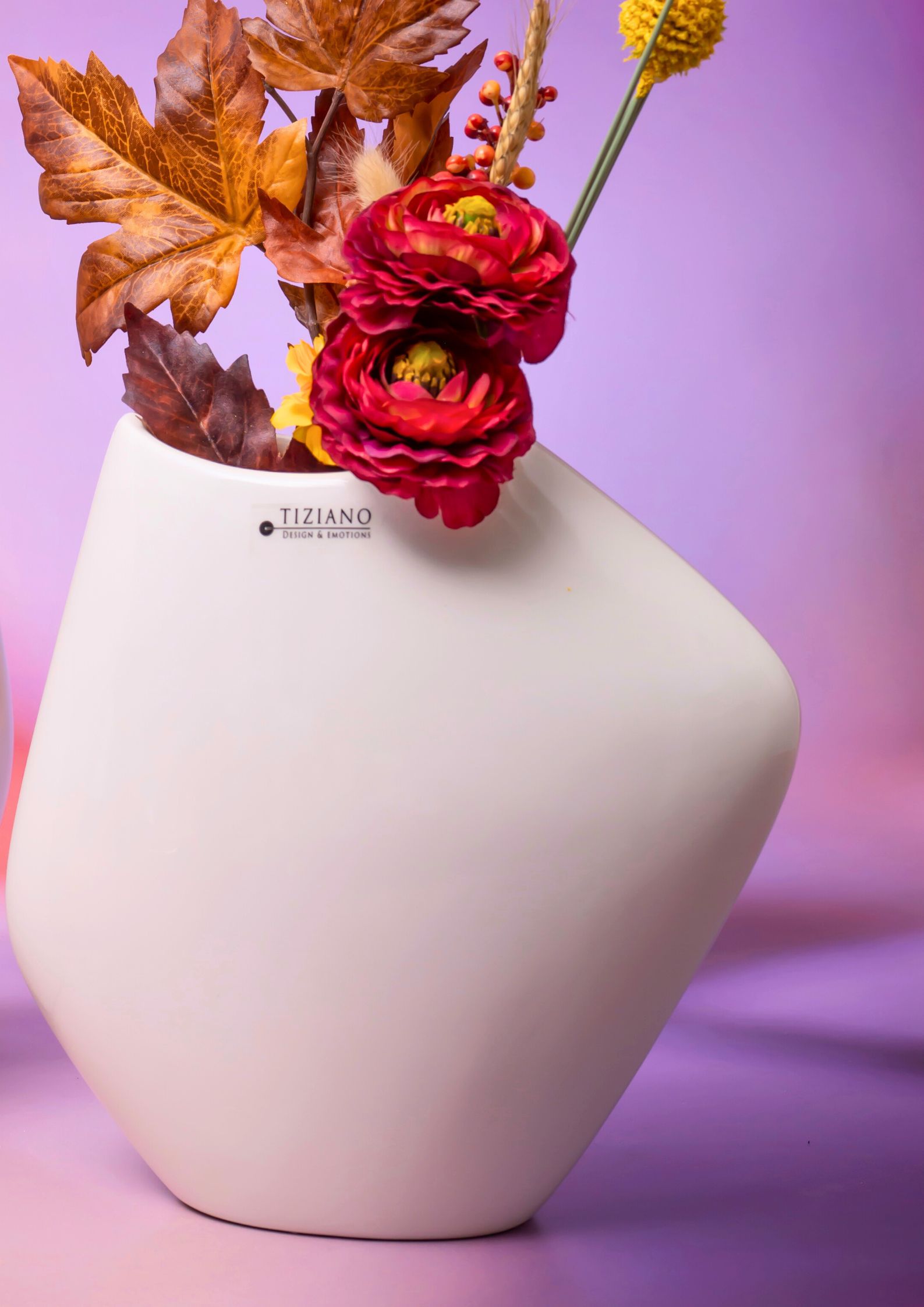 Vase Ciardes hoch creme – Bild 2