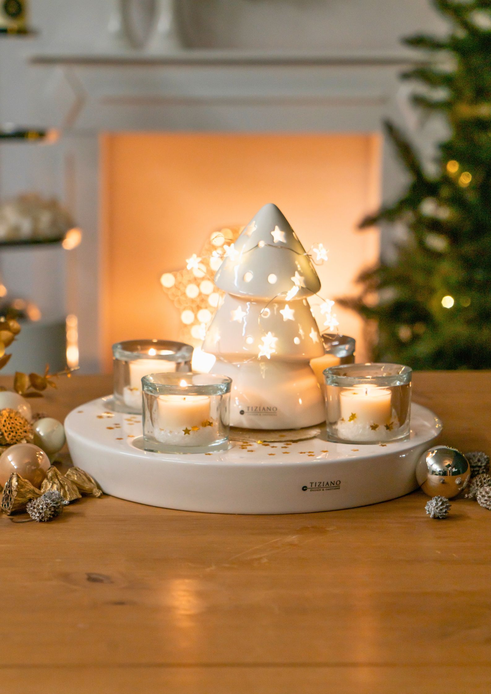 Garda Klarglas creme-weiß kaufen Adventlicht mit