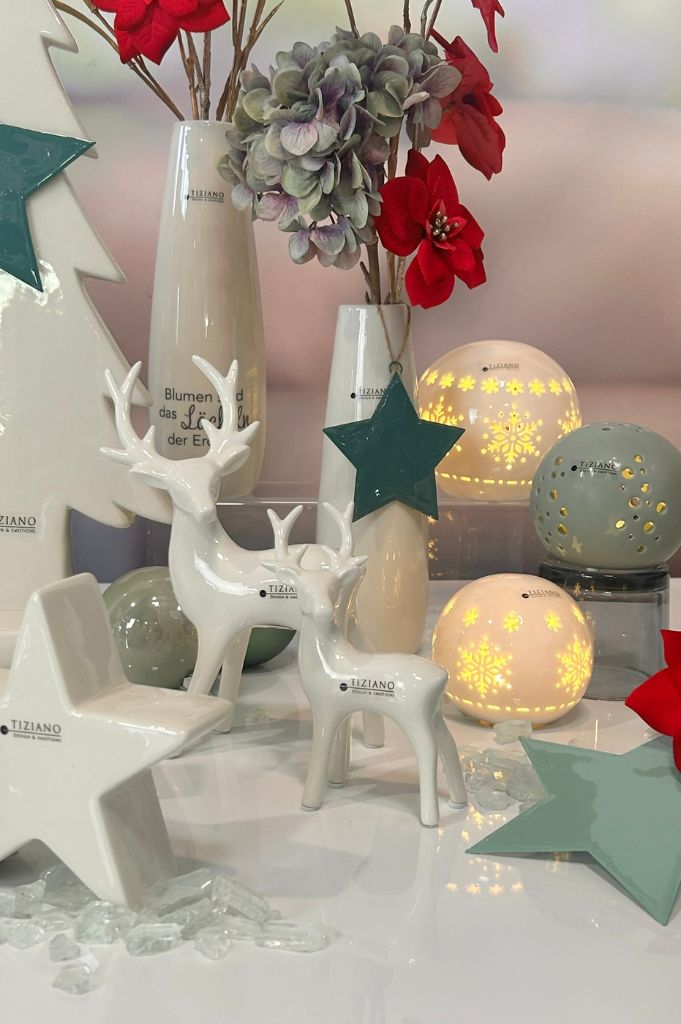 Deko Hirsch Riola creme-weiß – Bild 6