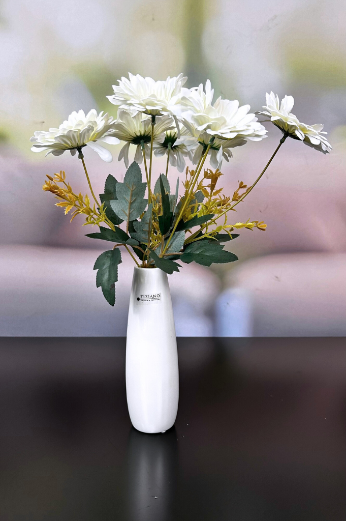Vase Manioli ceme-weiß