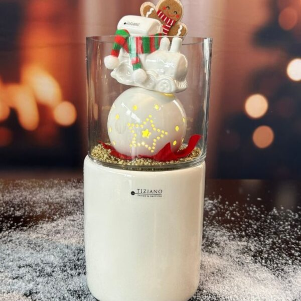 Dekoset Windlicht Bellagio mit Kugel Tazzola LED und Lukas