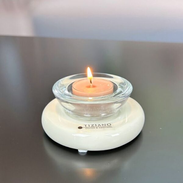 Dekolicht Lumina creme-weiß mit Trixy Glas klar