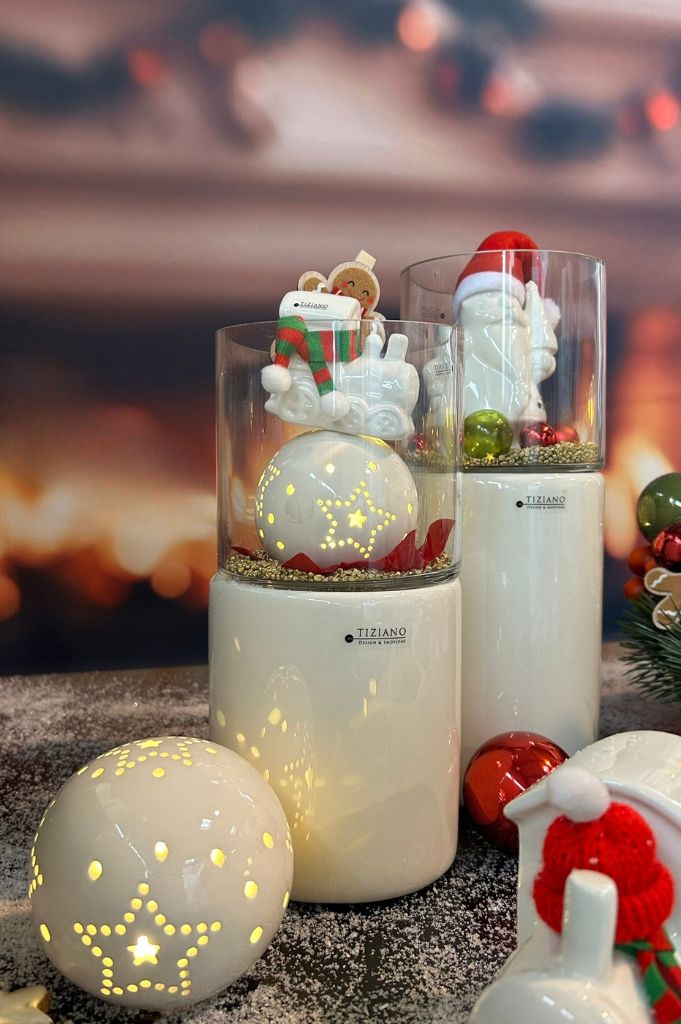 Dekoset Windlicht Bellagio mit Kugel Tazzola LED und Lukas – Bild 4