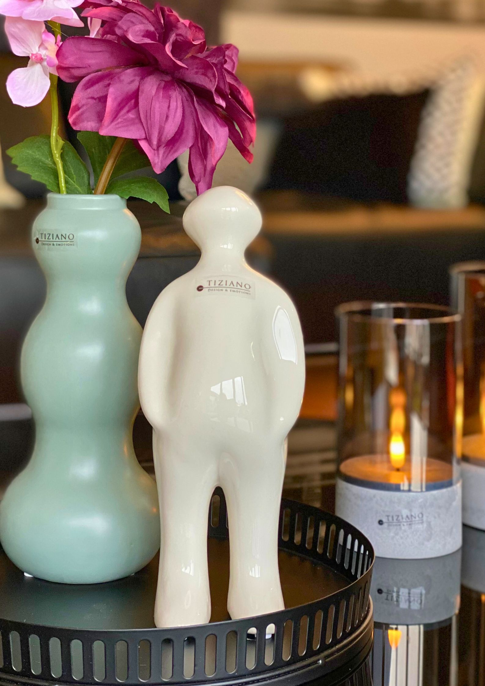 Figur Sapiente creme-weiss detail