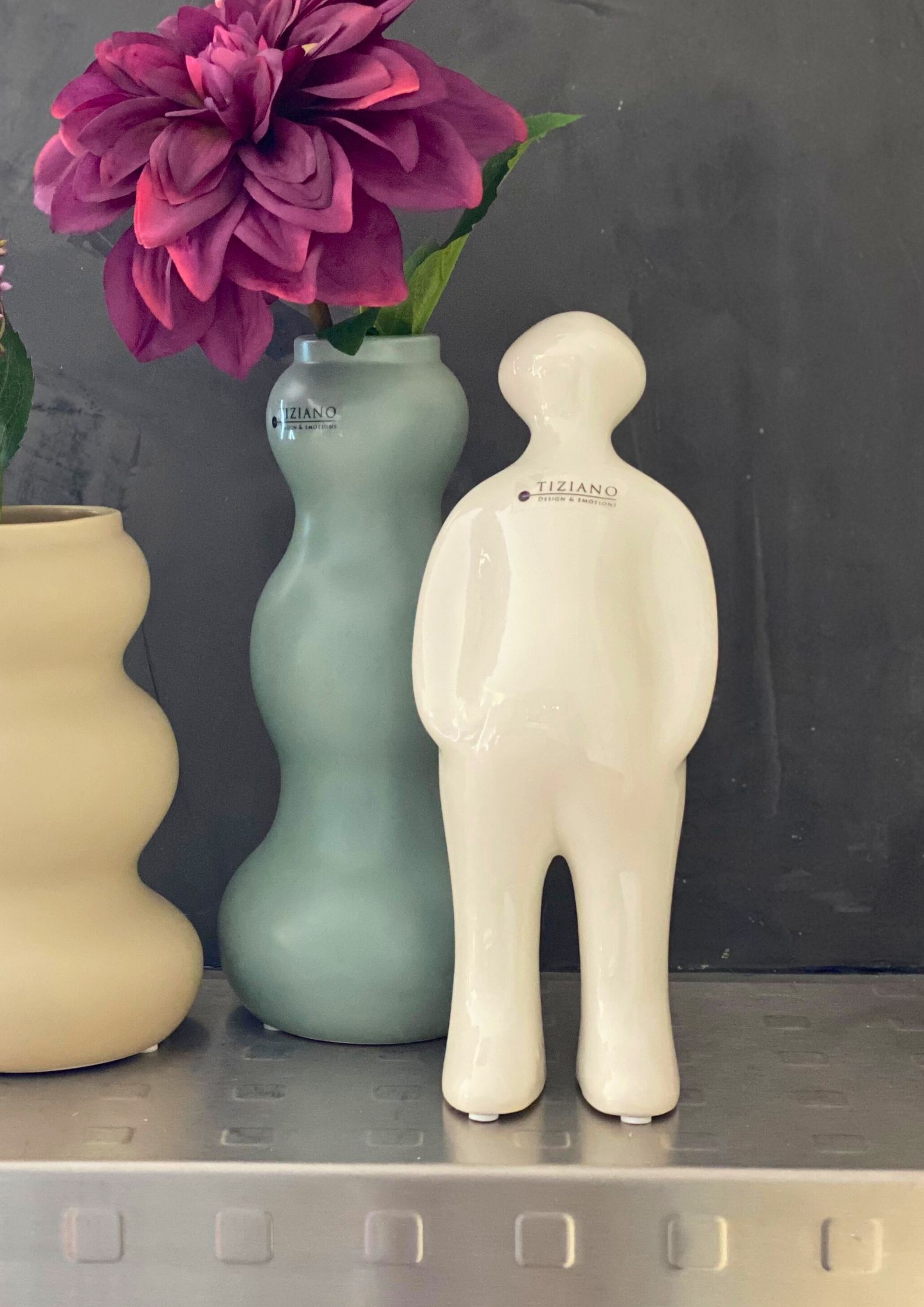 Figur Sapiente creme-weiss