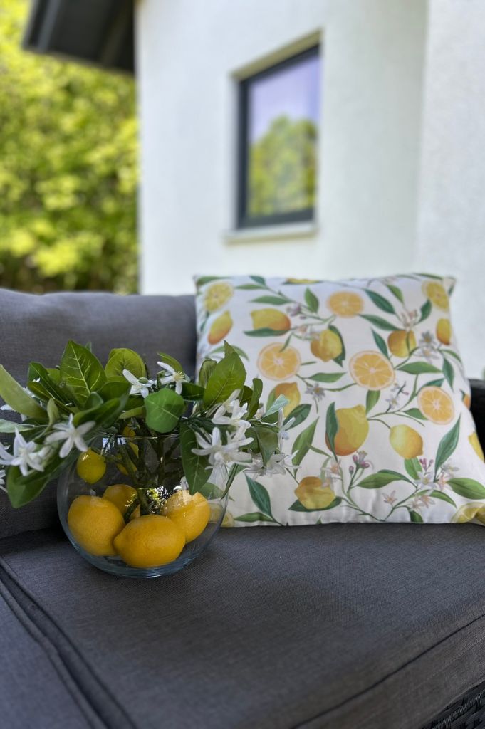 Outdoor Dekokissen "Zitrone" 45*45cm