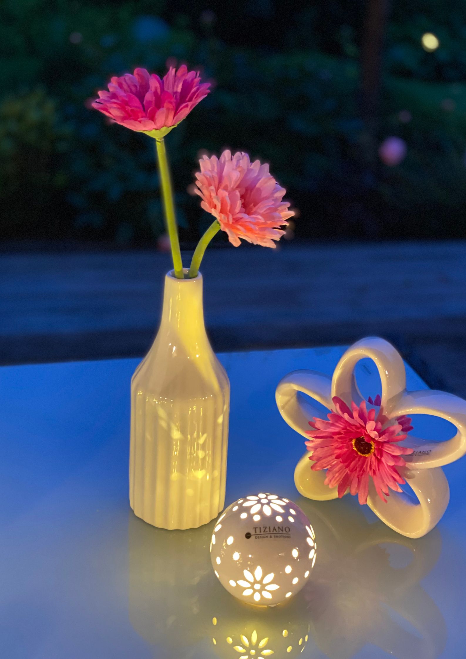 Dekoset Vase Nylan mit Jela und Tadino pink