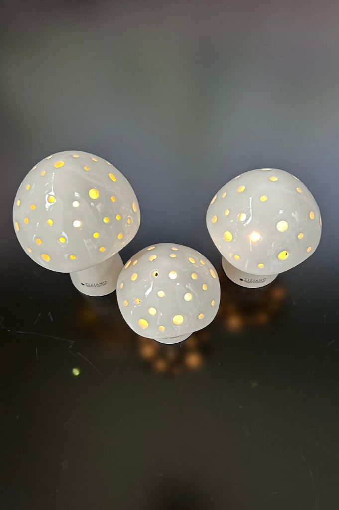 Deko Pilz Niara LED hoch creme-weiß – Bild 3