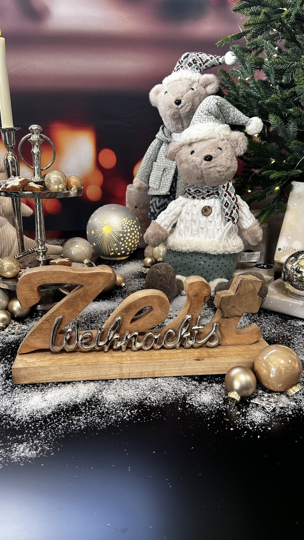Weihnachtszeit Holzschild