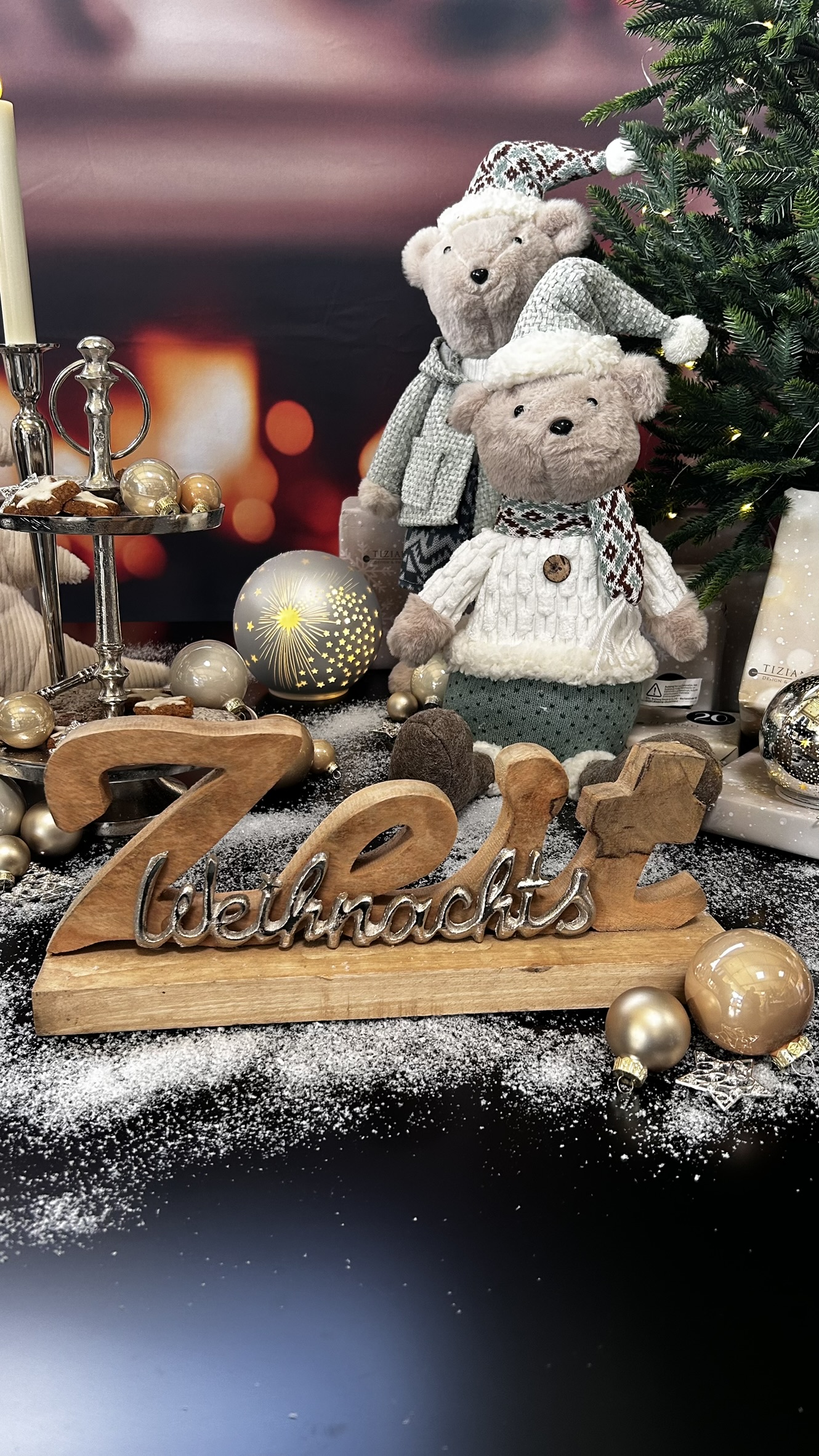 Weihnachtszeit Holzschild