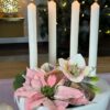 Adventsschale Raveo für Teelicht creme - weiß – Bild 4
