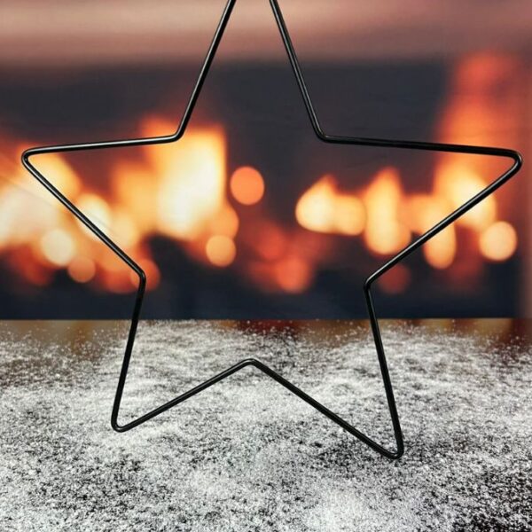 Hänger "Stern" Metall schwarz