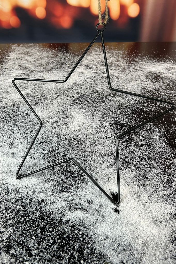 Hänger "Stern" Metall schwarz – Bild 3