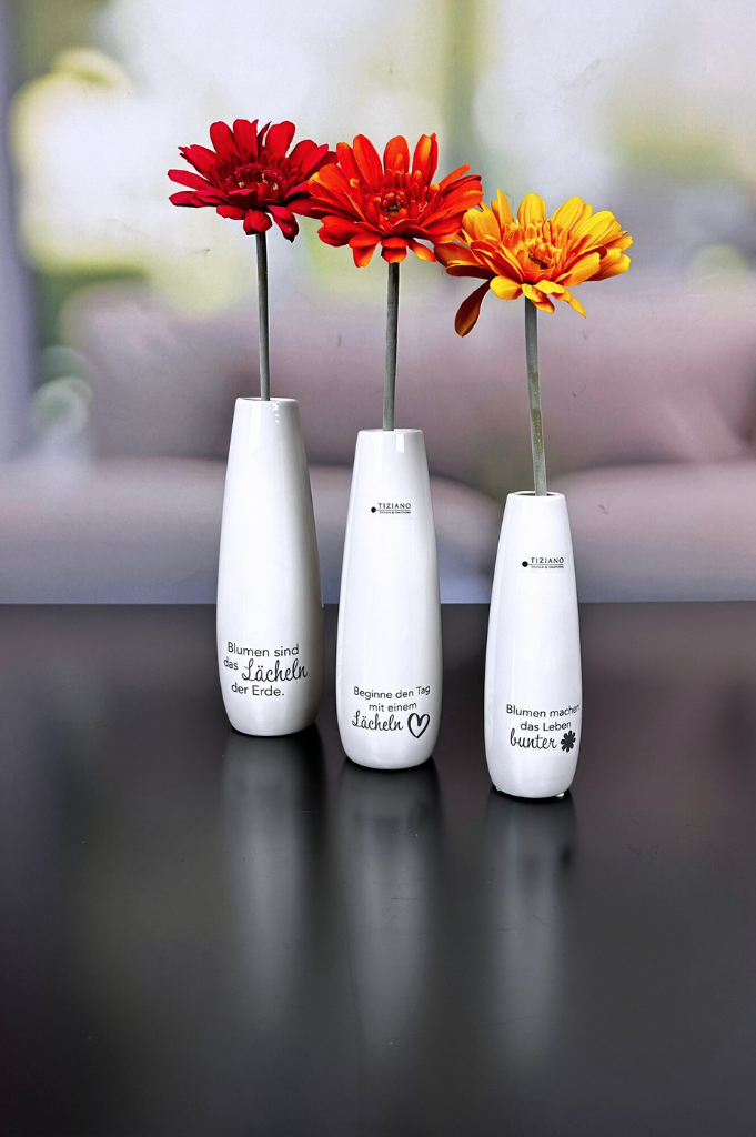 Vase Manioli 26cm Blumen sind...