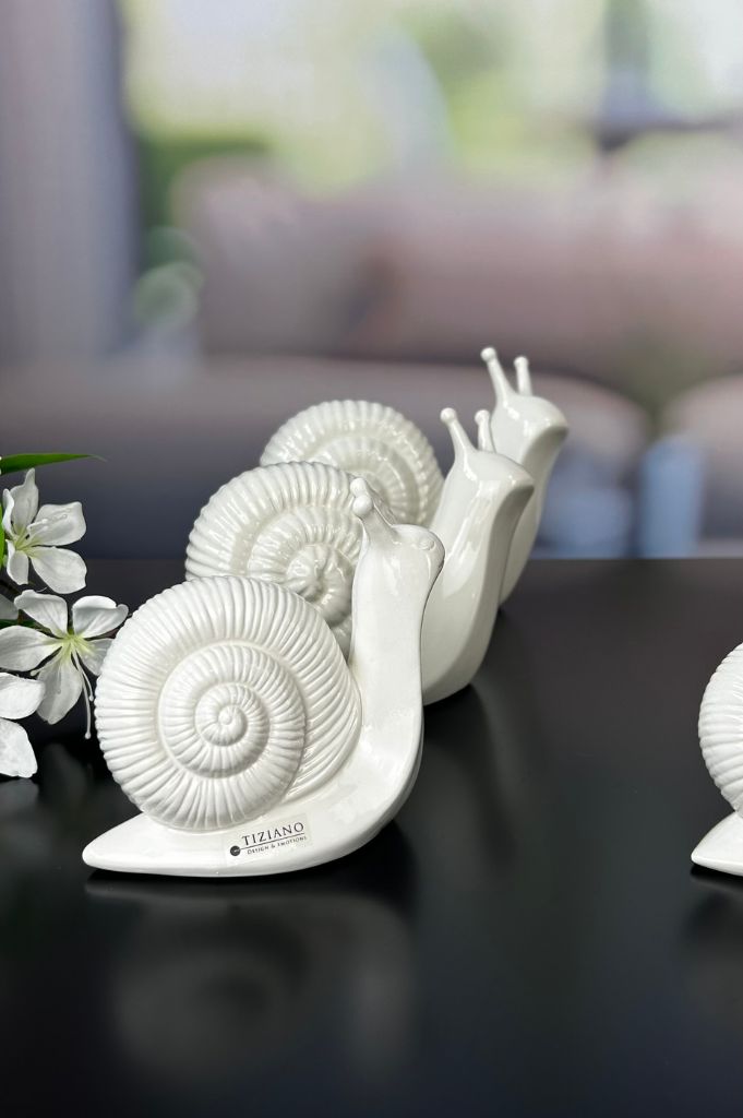 Schnecke Berta creme-weiß – Bild 3