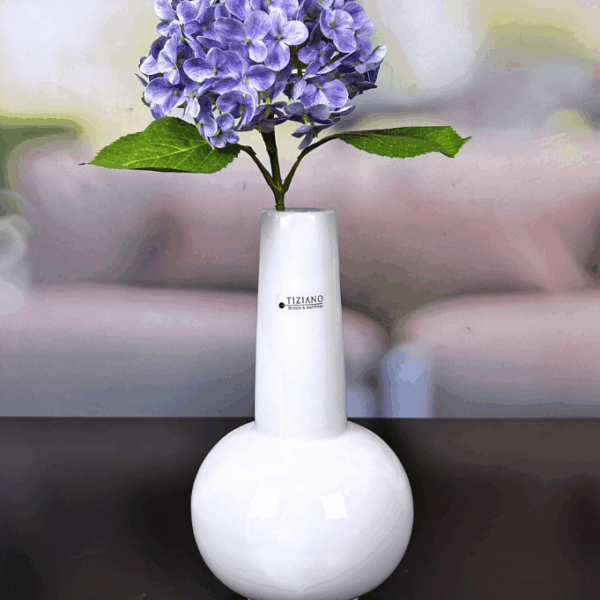 Vase Emporo groß creme-weiß
