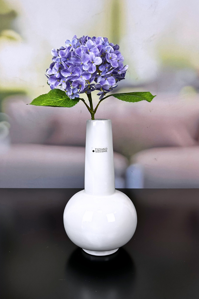 Vase Emporo groß creme-weiß