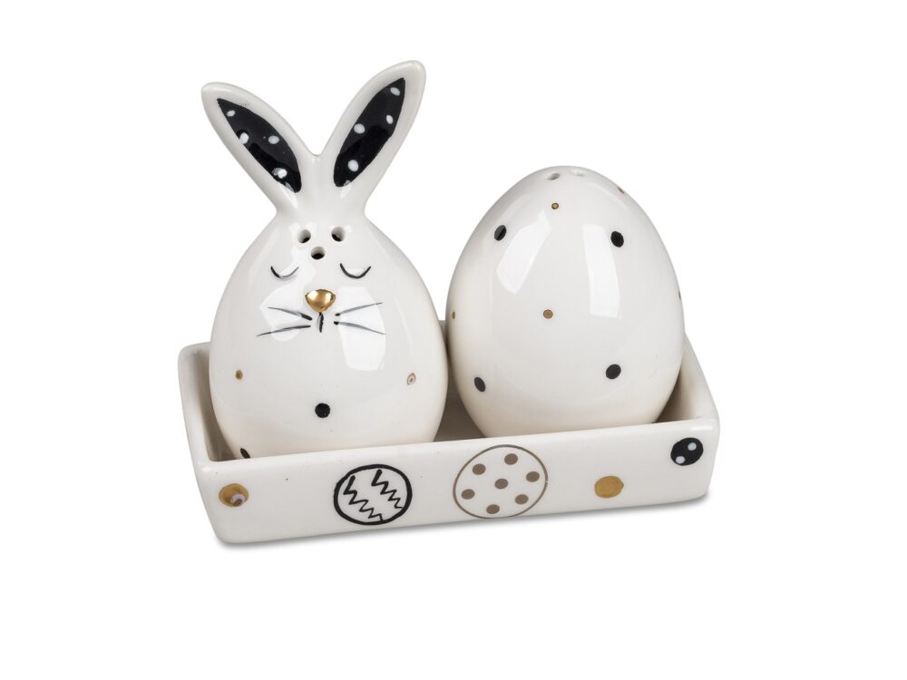 Salz & Pfeffer Set Hase + Ei