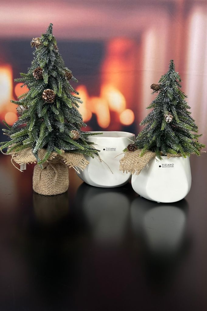 Kübel Skara creme-weiß