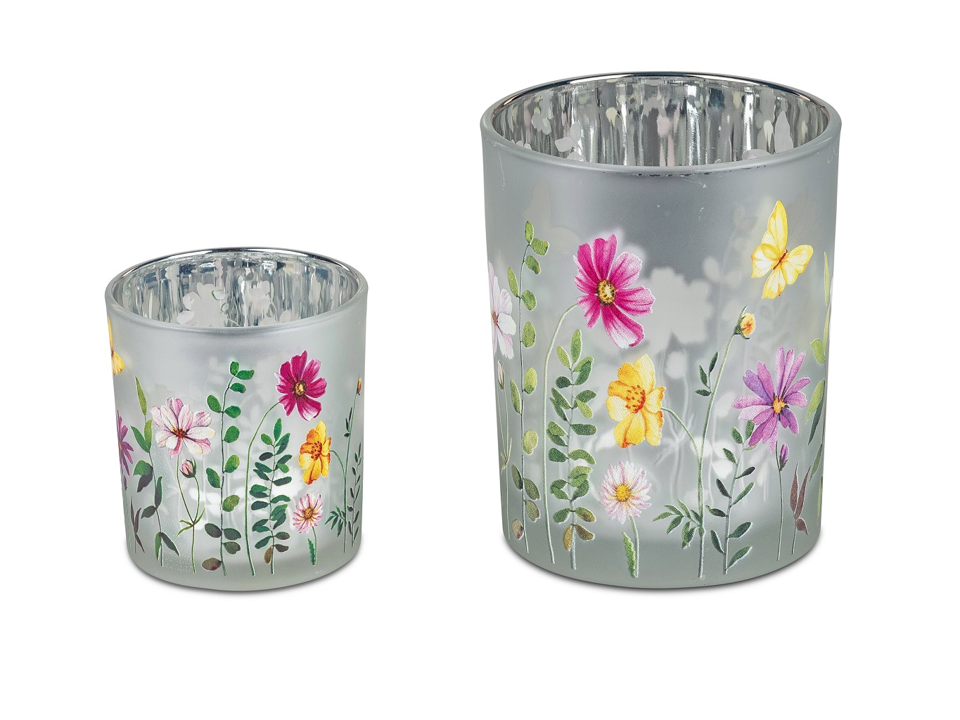 Würfelbox Amore mit Glasteelicht Blumen – Bild 2