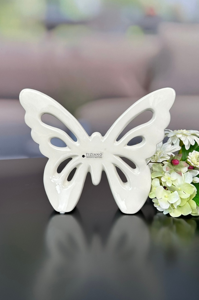 Schmetterling Zelda 25 creme-weiß