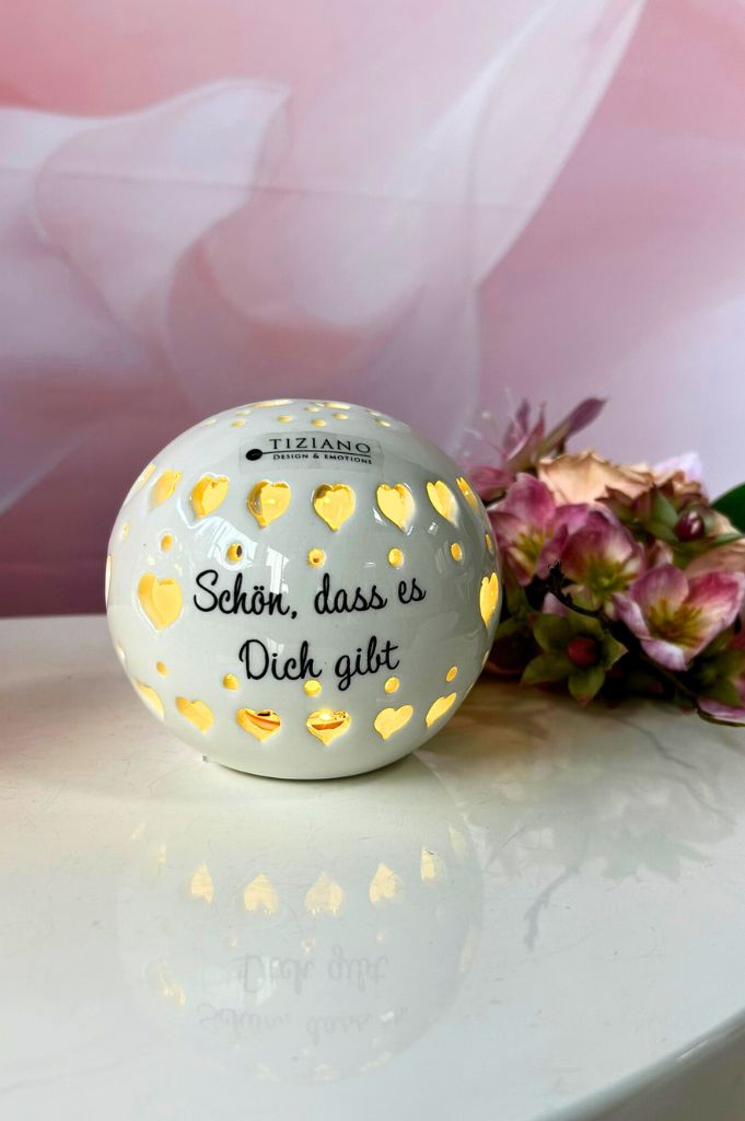 Veneta Lichtkugel LED mit Schrift