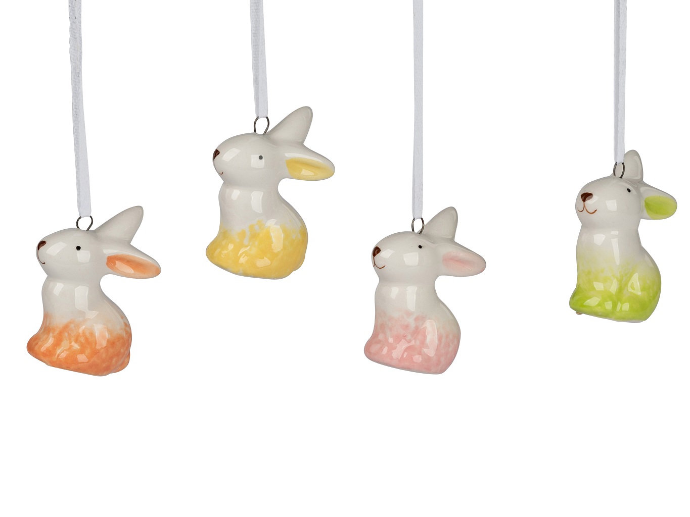 4er Set Häschen Hänger farbig