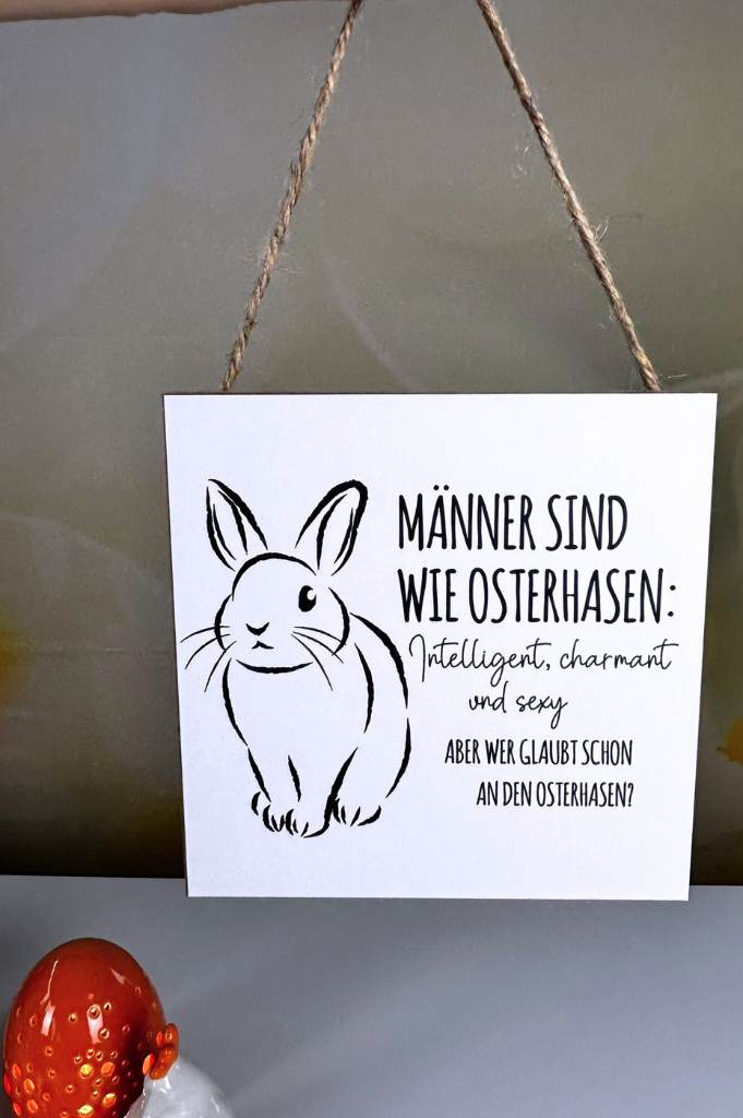 Schild "Osterhase"