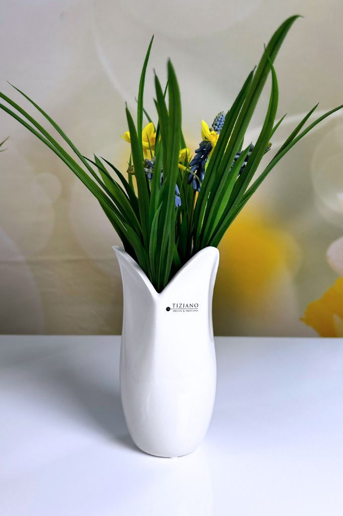 Vase Florenta creme-weiß kleine größen – Bild 3