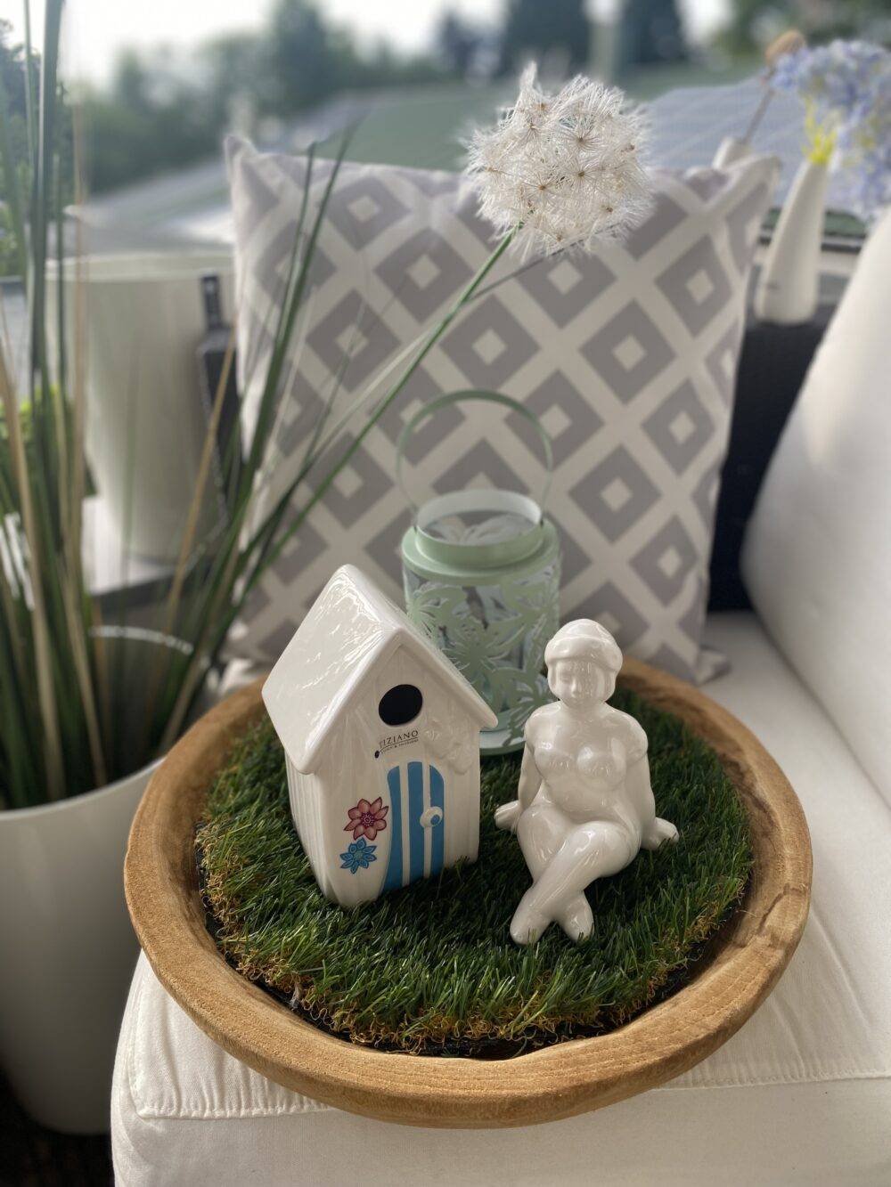Beachhouse Fano 15cm creme-blau – Bild 2