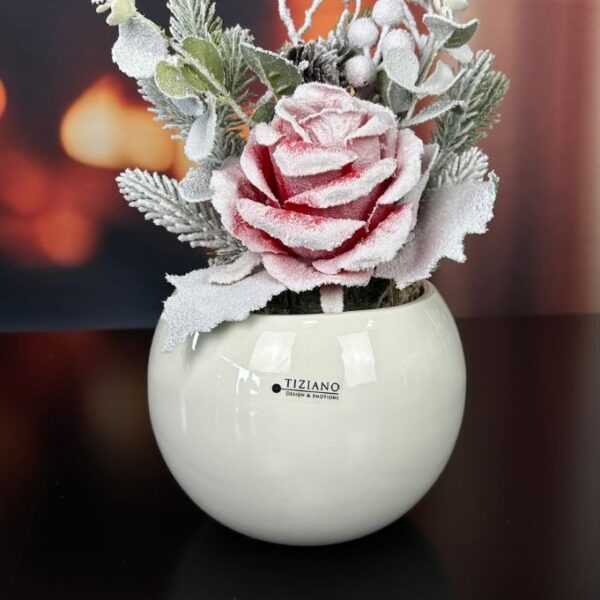 Kübel Morenga creme-weiß