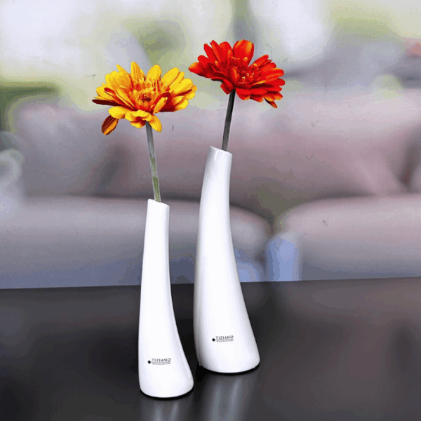 Solifleurvase Suri creme-weiß