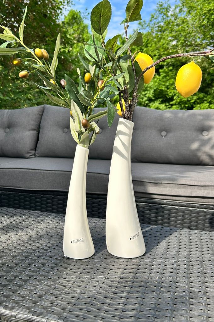 Solifleurvase Suri creme-weiß