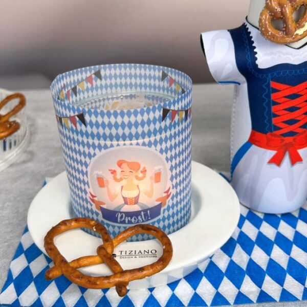 Windlicht Lini 16cm in 2 Varianten creme-weiß
