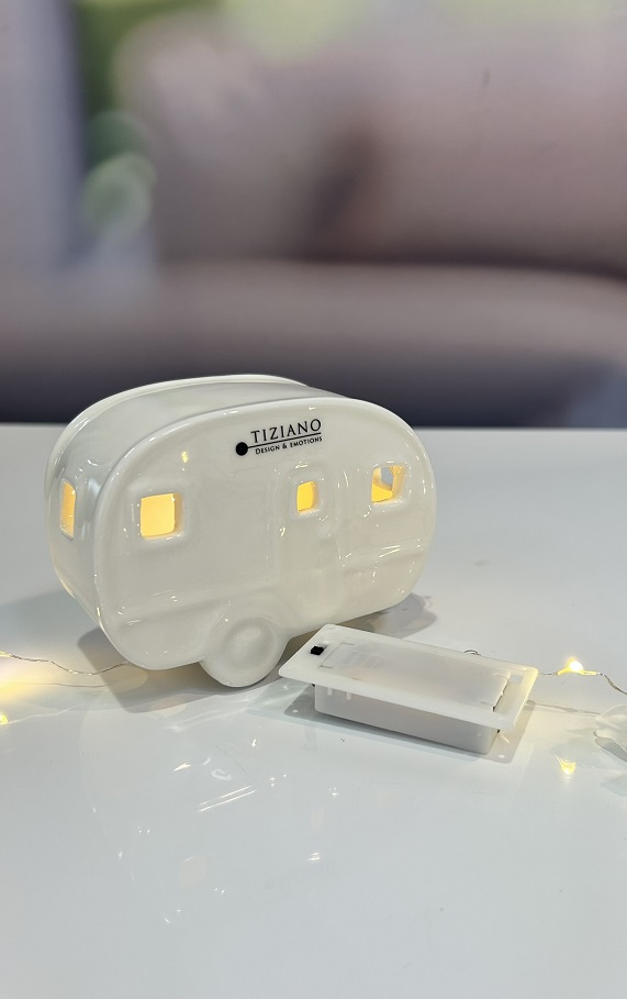 Deko Wohnwagen Caso mit LED Kette 13cm – Bild 2