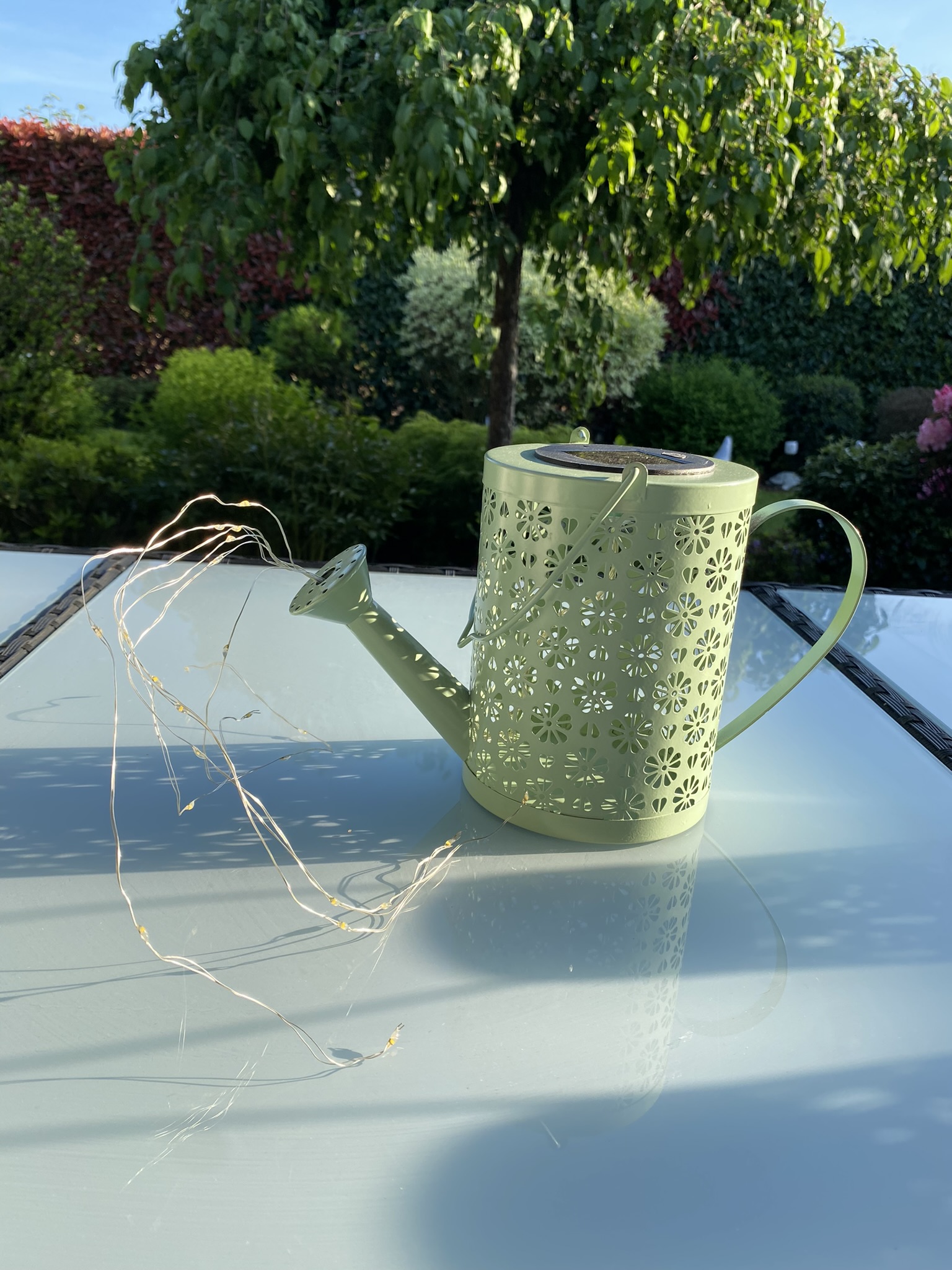Solar Laterne Gießkanne 26cm – Bild 3