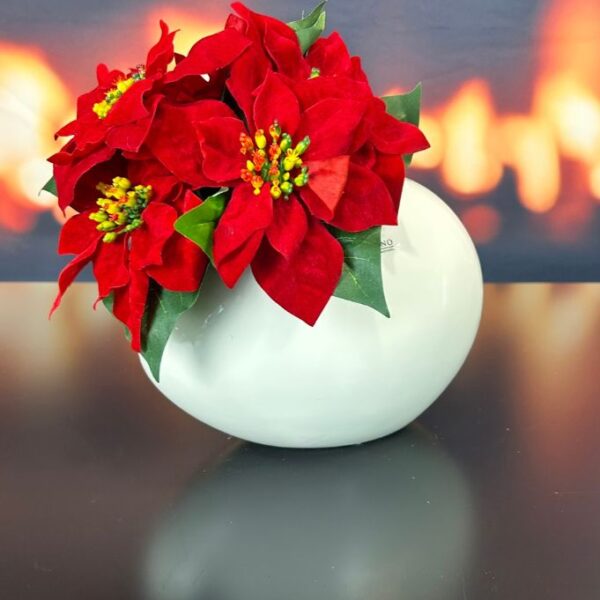 Vase Nettuno hoch creme-weiß