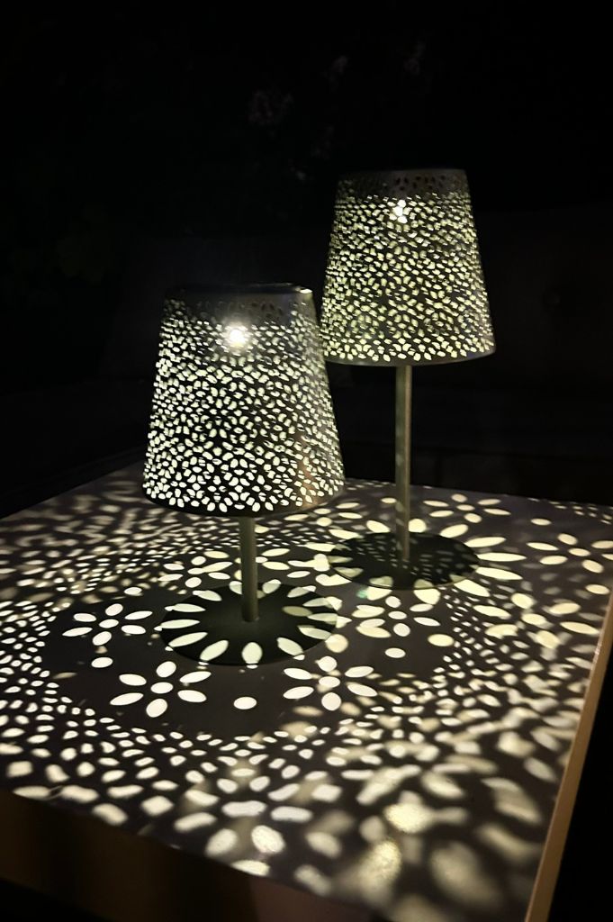 Solarlampe grün 20cm mit Touchfunktion – Bild 5