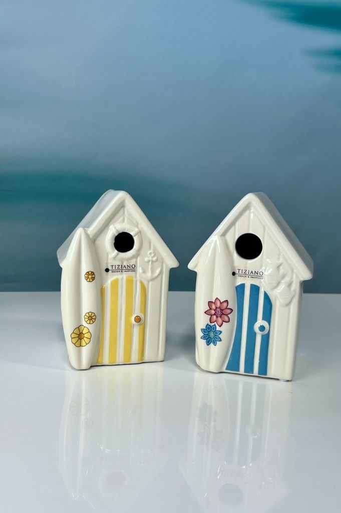 2er Set Beachhouse Fano gelb & blau