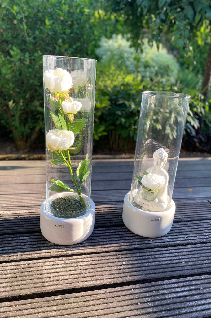 Vase Bellagio XXL LED creme-weiß – Bild 5
