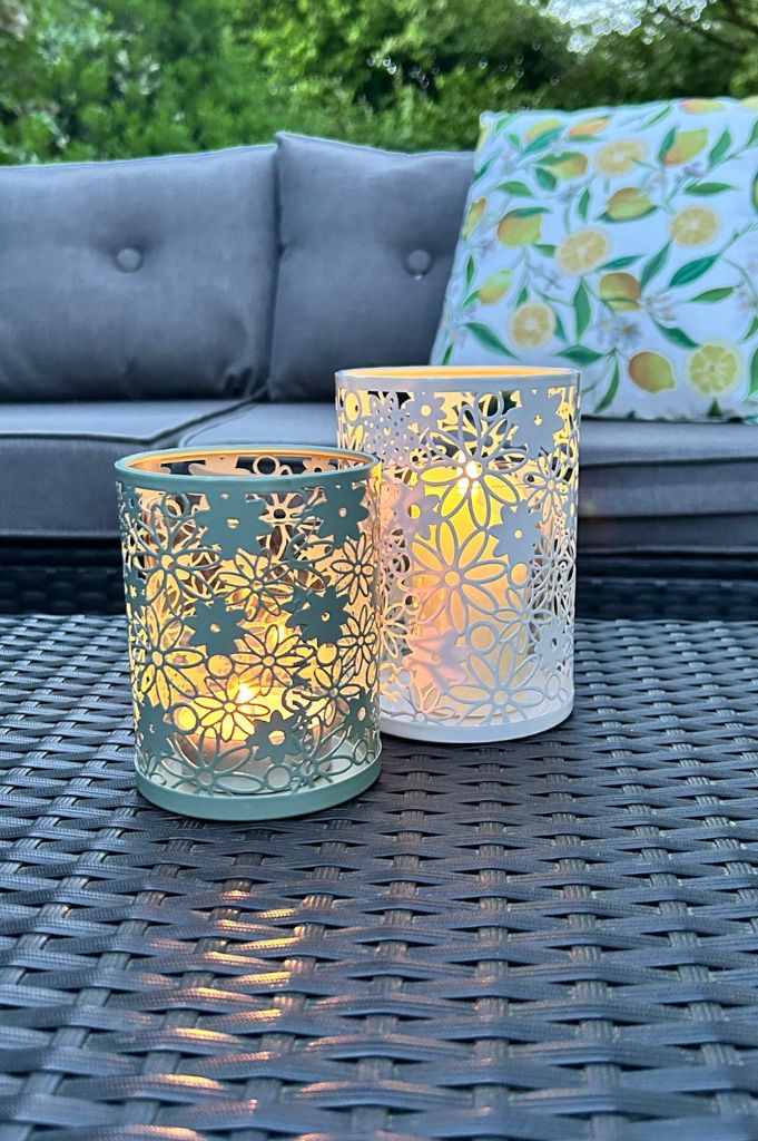 Metalllicht Fiori grün – Bild 3