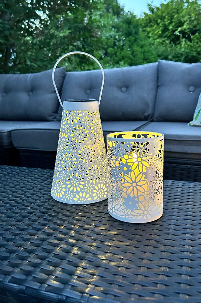 Metalllicht Fiori creme-weiß – Bild 3