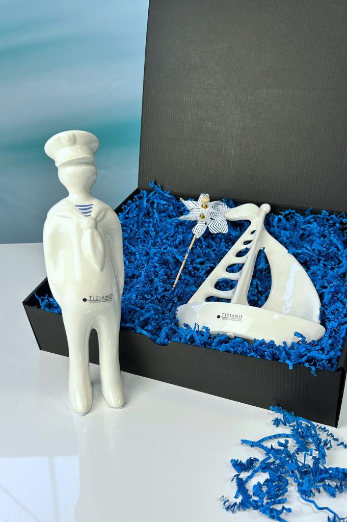 Geschenkbox Seeman Jack mit Boot Andiamo