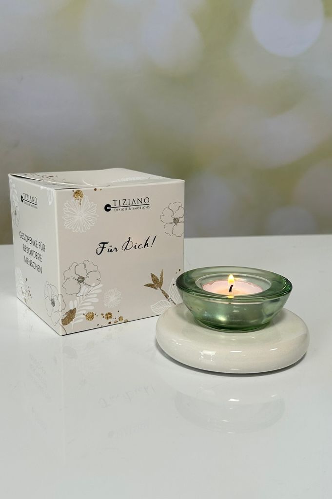 Würfelbox Für Dich Lumina mit Glas Trixy grün